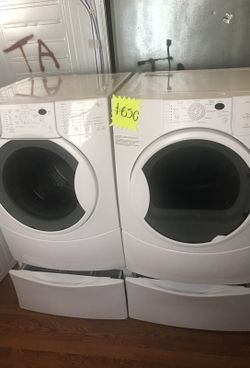 Kenmore Elite Washer and Dryer with Storage Compartment