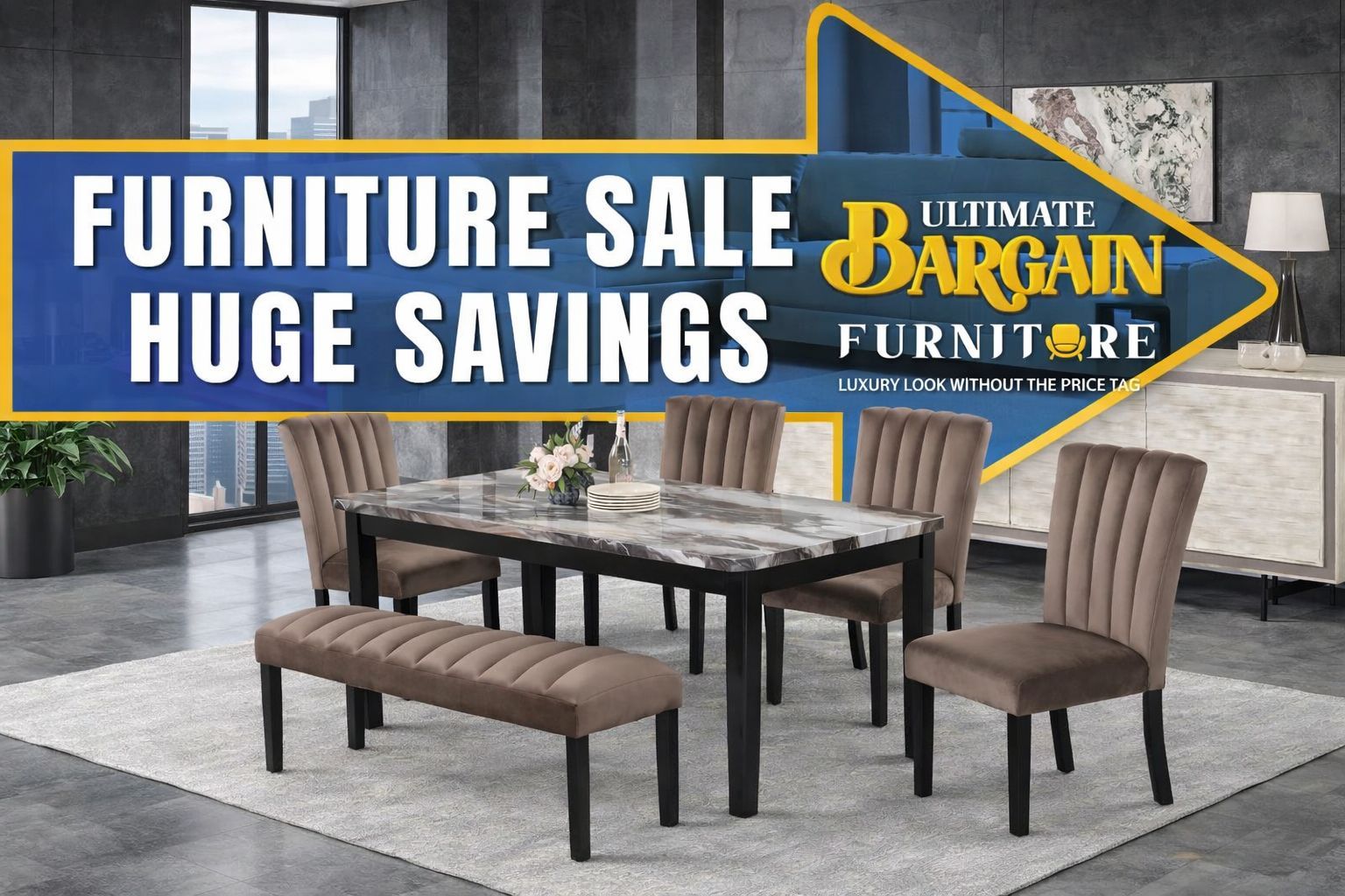 Contemporary Marble Dining Room Set – Best Deal in Decatur