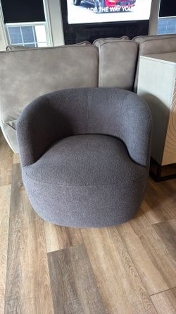 Dark grey swivel chairs - 2 total