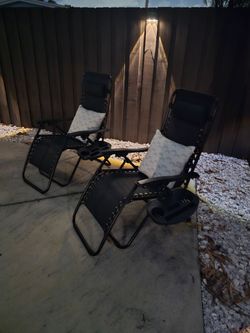Patio reclinable chairs