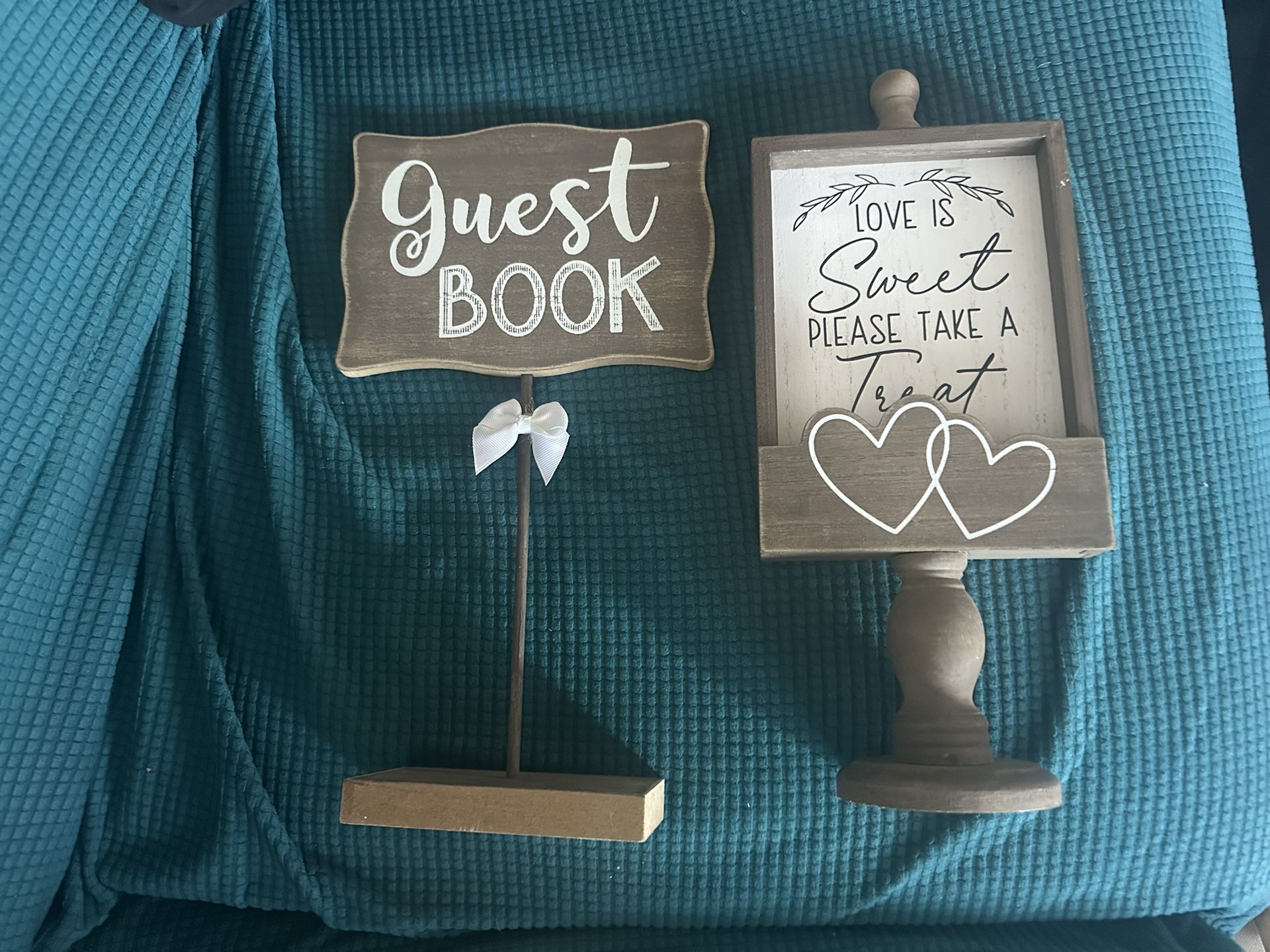 Wedding Guest Book & Sweet Treat Sign
