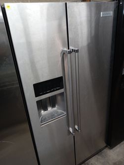KitchenAid stainless steel side by side refrigerator - Free delivery