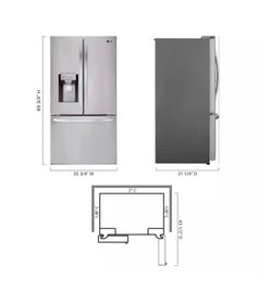 LG French Door Refrigerator – Model LFXC22526S