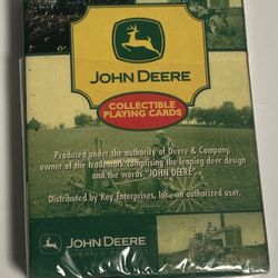 Official John Deere Playing Cards Complete Deck Tractors Farming Green Tractor 