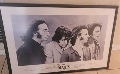 THE BEATLES 1991 APPLE CORPS PRINT 2ft x 3ft