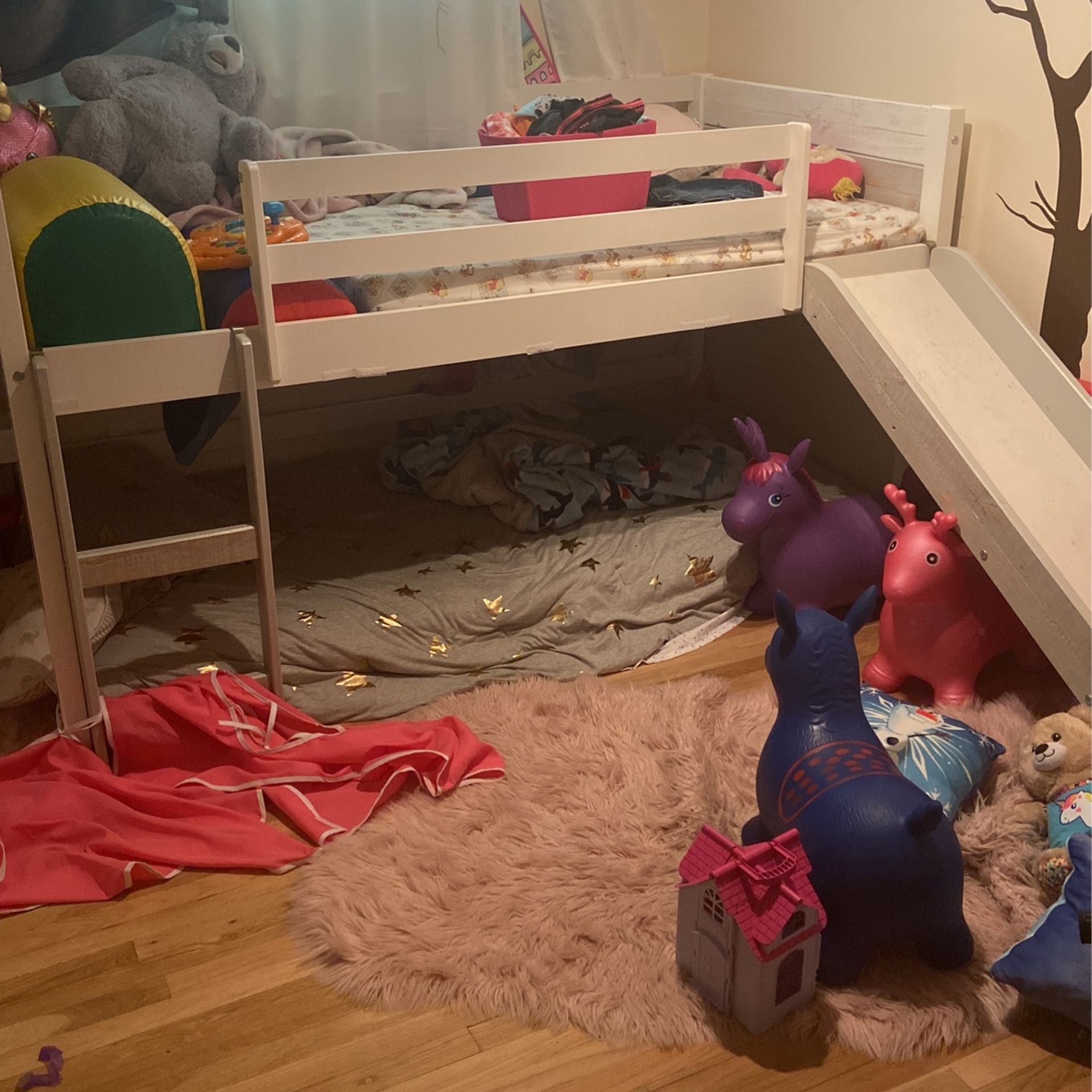 Kids Twin Bunk With Slide