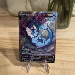 Vaporeon V Pokemon Card