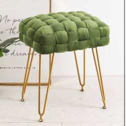 Velvet Vanity Stool 