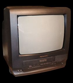 13" VHS combo CRT TV with FM radio