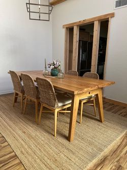 ARTICLE dining Table + 6 Chairs + Rug