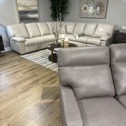 Leather Sectional Sofa 