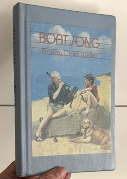 Vintage 1987 Hardcover Hardback Book Boat Song by Frances Ward Weller Home Decor