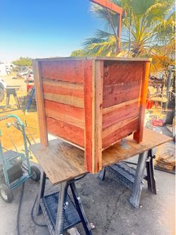 redwood planters