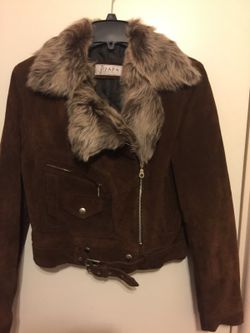 Jacket the leather sudé Japa Paris. Serious buyers only.