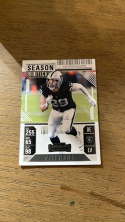 Maxx Crosby 2024 Panini Contenders Season Ticket Card
