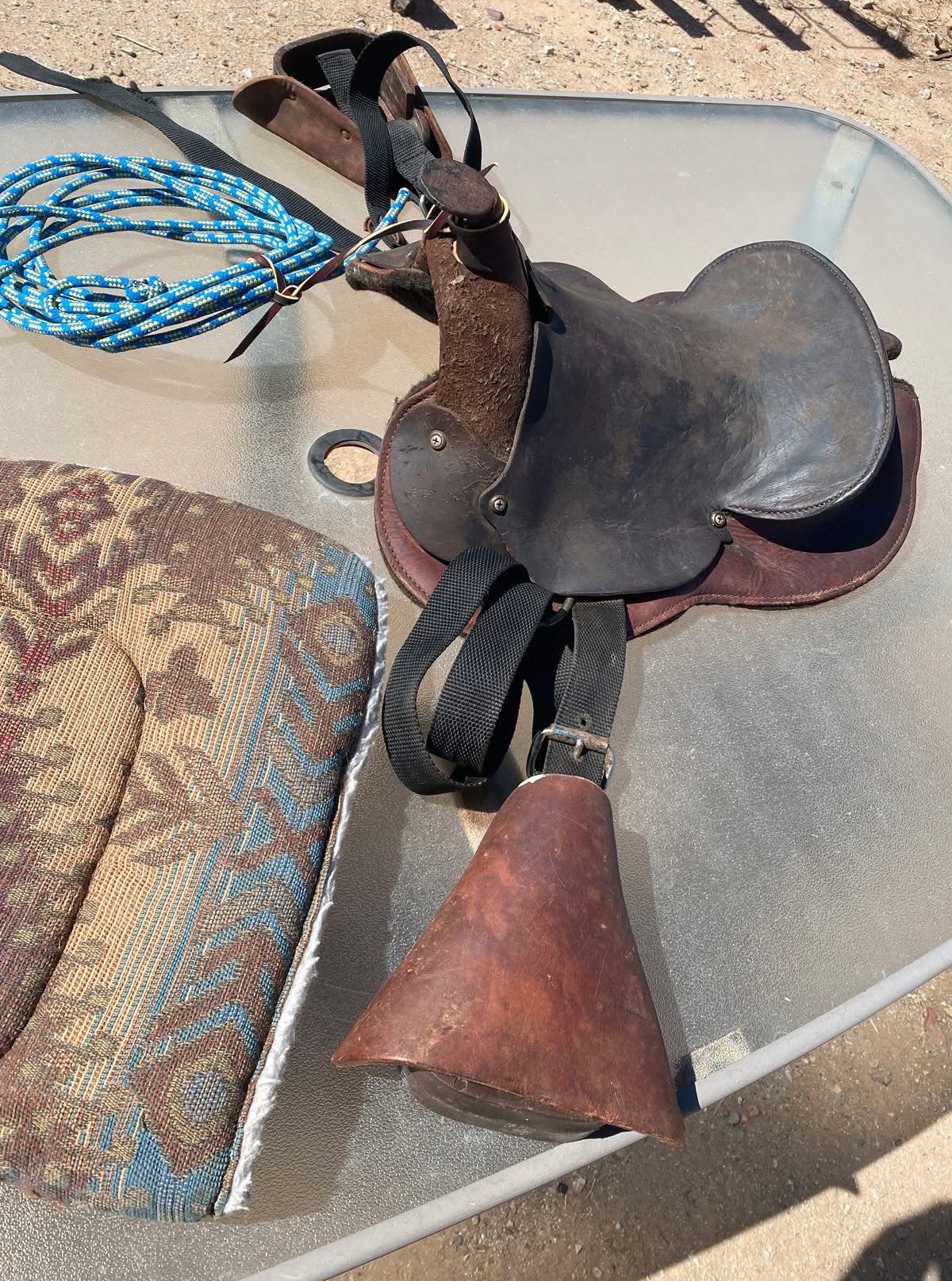11” Pony Youth Saddle with Tapaderos & pad
