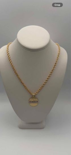 10k Rope chain with pendant