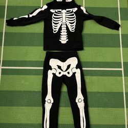 H&M Skeleton Sweatpants And Sweatshirt Size 8-10