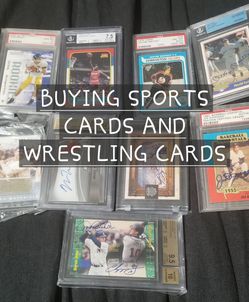 Sports cards and Wrestling cardd