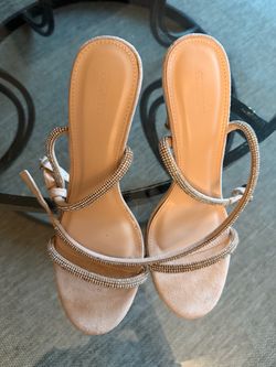 Forever 21 Nude Rhinestone Stiletto Heels – Size 8 – Worn Once