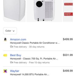 Honeywell Portable Air Conditioner