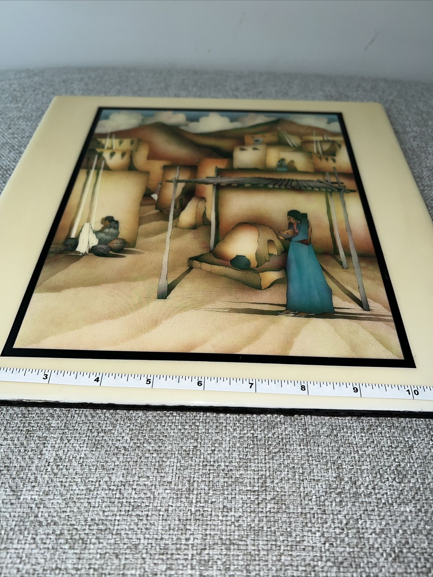 Amado Pena Tile Art Wall Decor Title Haciendo Pan