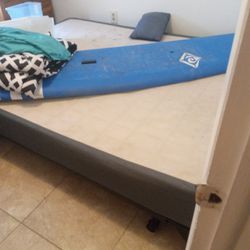Queen-size Bed Frame And Box Spring