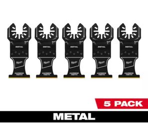Milwaukee 1-3/8 in. Carbide Universal Fit Extreme Metal Cutting Multi-Tool Oscillating Blade (5-Pack) @mil-1506