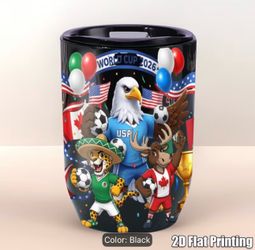 World Cup Eggshell Cup Wine and Beer Cup- Portable with Lid, Travel Cup (ABS material)