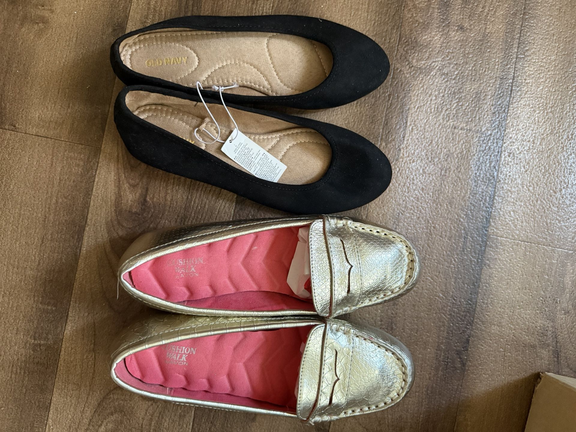 2 Pairs Flat Woman Shoes