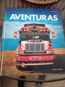Adventuras Primer Curso De Lengua Española. Textbook Sixth Edition. Like New