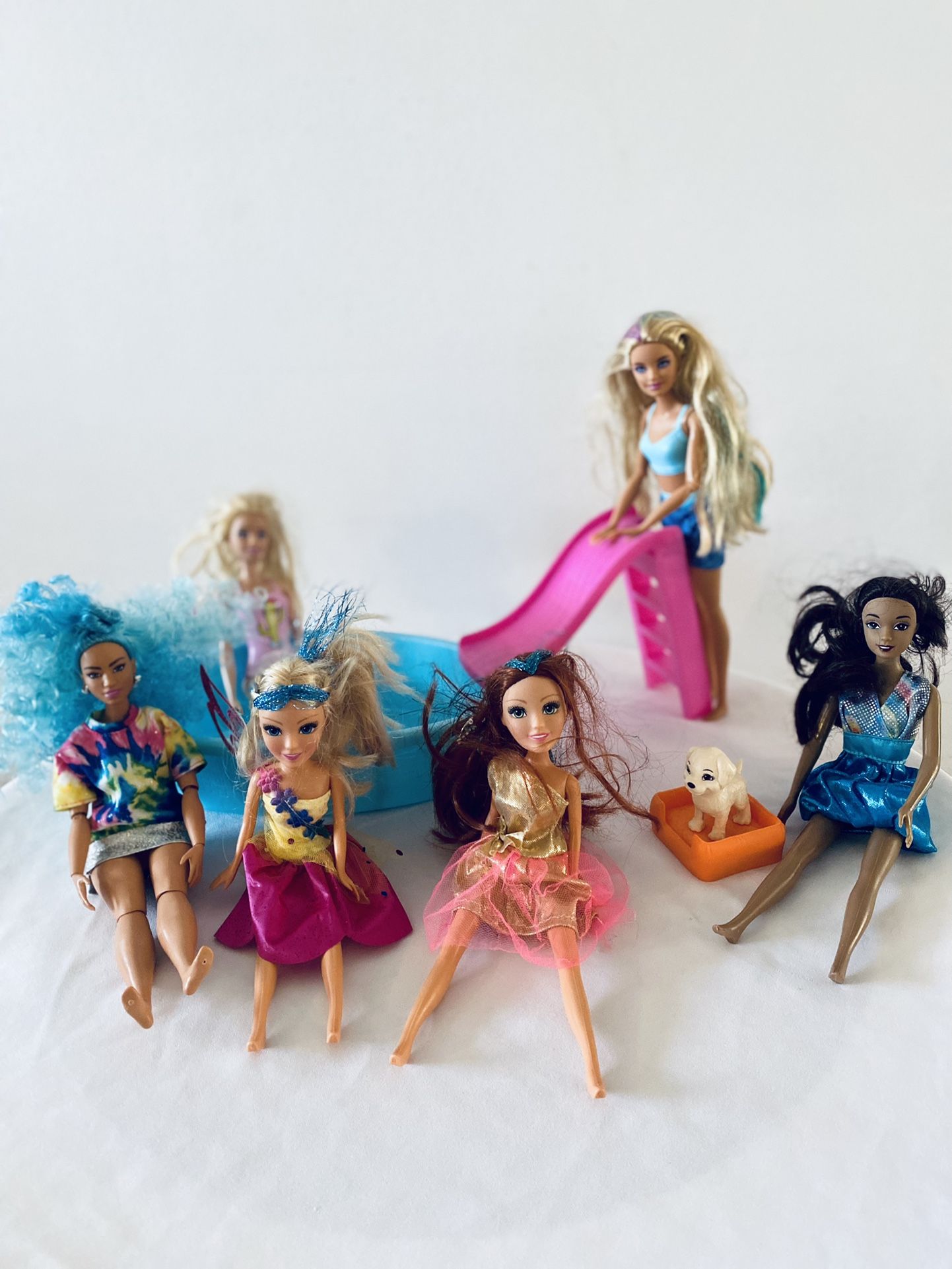 Lot #3 of Barbie, Fairy & misc. Dolls
