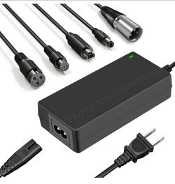 42V 2A Replacement Charger for 36V Electric Scooter Ebike Lithium Battery, 5 in 1 Scooter Charger