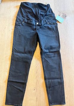 New Black Maternity Jeans with Full Panel H&M, size M