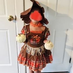 Halloween girls scarecrow costume (6/7)