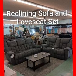 💥 Reclining Sofa And Loveseat Set 