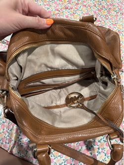 Brown leather Michael Kors