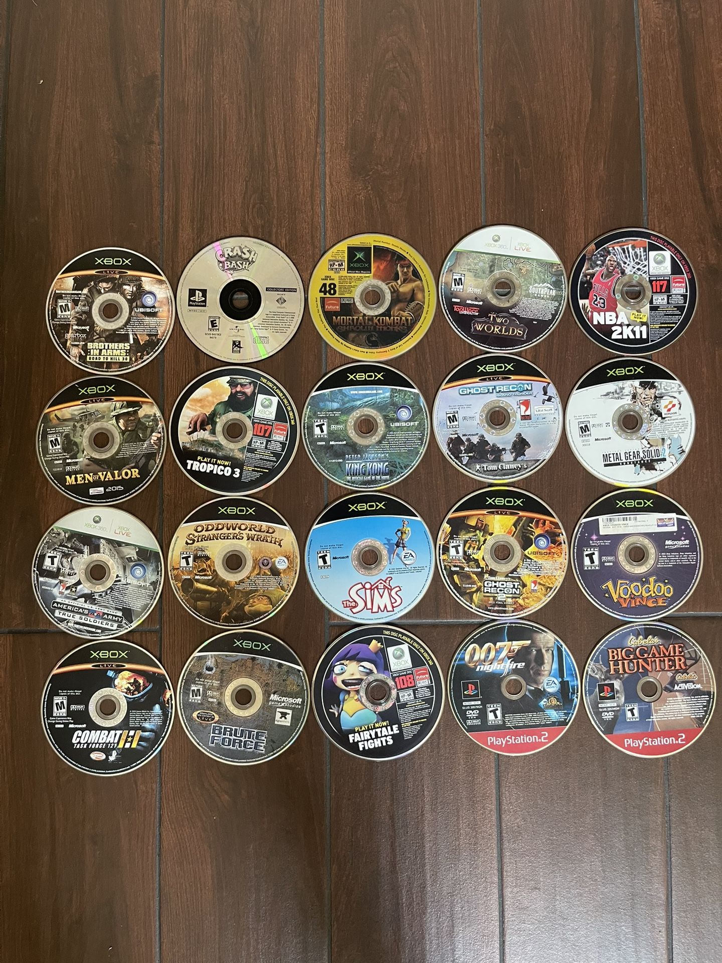Video Games- Will Sell For $5/game Or Lot For $40