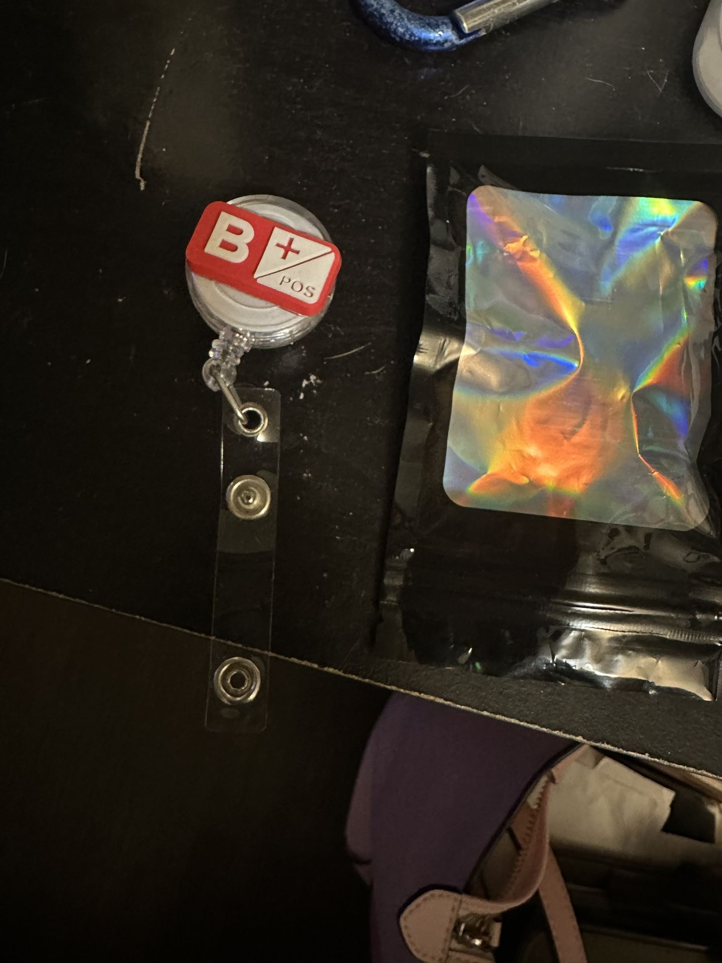 B+ Positive Name Tag Reel Badge Holder