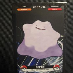 Rare Ditto Pokemon Card
