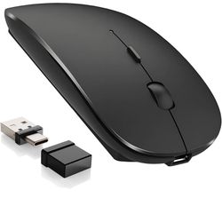 Brand New Wireless Mouse,USB C Mouse for MacBook Pro/MacBook Air,Bluetooth Wireless Mouse for Laptop/PC/Mac/iPad pro/Computer