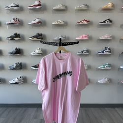 Brand New Supreme Banner Tee (FW23) Light Pink Size XL