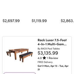 Rack Luxor 4-1 Game table