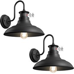 Brand New Set of 2 Gooseneck Outdoor Wall Lights Fixtures 13 Inch