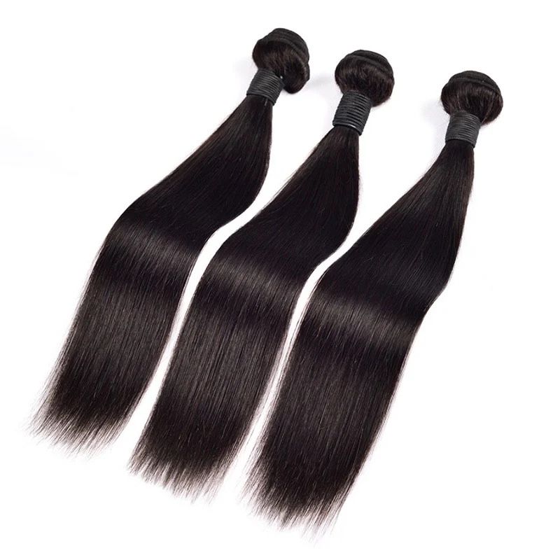 30” 30” 28” (3) Bundles of Virgin Brazilian Straight Hair