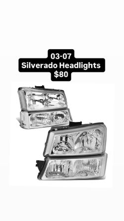 03-07 Silverado Headlights $80