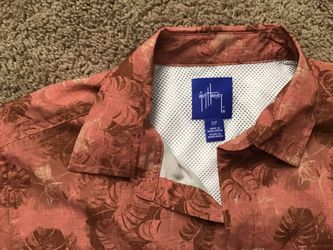 NEW~GUY HARVEY~Men's Abstract Shade Performance Fishing Shirt~Size Small~100% Polyester~Ventilated Back