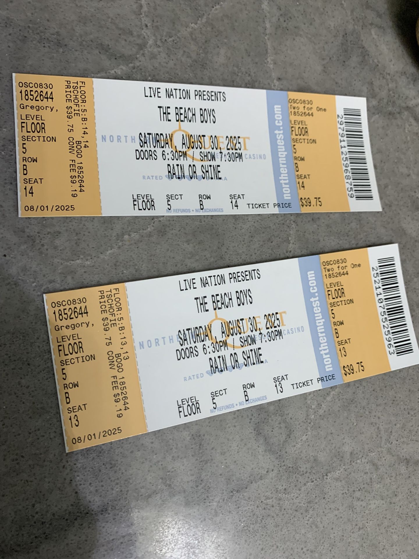 Beach Boys Concert Tickets