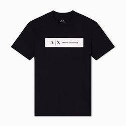 Armani exchange regular fit t-shirt with rectangular logo
