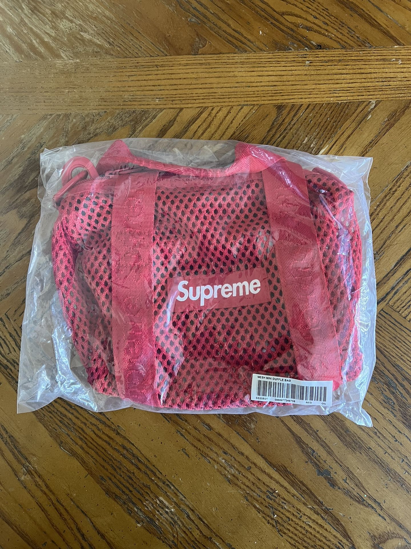 Supreme Mesh Mini Duffle Bag Red